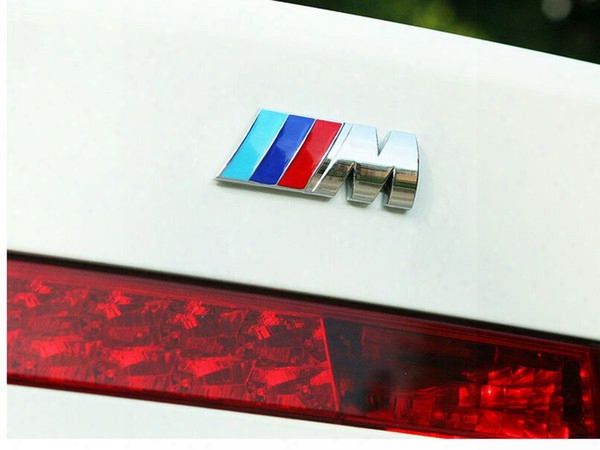 New Motorsport Metal Logo Car Sticker Rear Trunk Emblem Grill Badge For Bmw E46 E30 E34 E36 E39 E53 E60 E90 F10 F30 M3 M5 M6