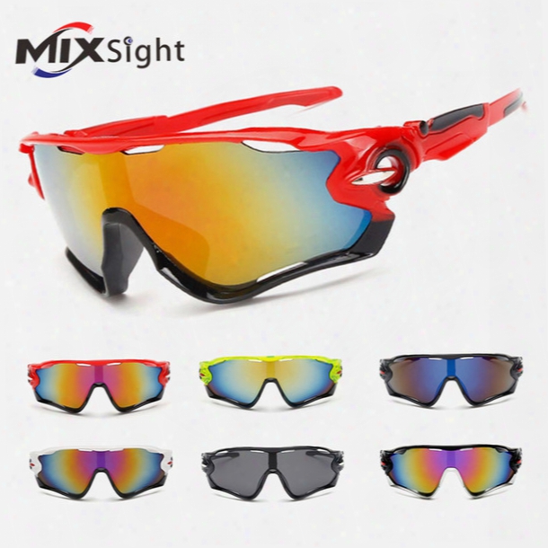 New Uv400 Cycling Eyewwear Bike Bicycle Fashion Sports Glasses Hiking Men Motorcycle Sunglasses Reflective Explosion-proof Goggles