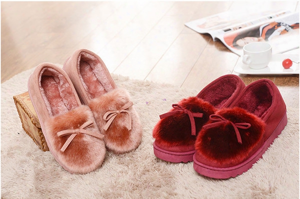 New Winter 2016 Package With Women Cotton Slippers The Wwife Fmaily Home Indoor And Outdoor Thermal Antiskidcotton Slippers