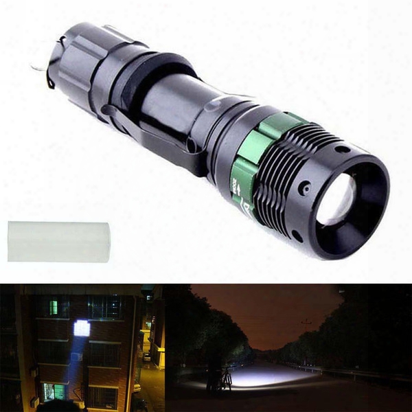 Outdoor Camping Flashlight Hot Sell 3000 Lumen Zoomable Cree Xm-l Q5 Led Flashlights Torches Light Lamps