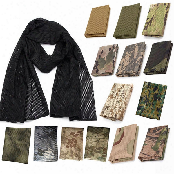 Outdoor Gear Airsoft Paintball Shooting Gear Face Neck Protection Headscarf Veil Neckerchief Tactical Tactical Airsoft Camouflage Scarf