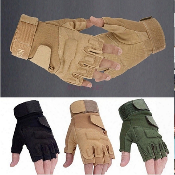 Outdoor Sports Motorcycle Cycling Tactical Gloves Army Half Finger Airsoft Combat Tactical Gloves Apparel &amp;amp; Accessories