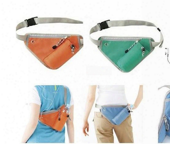 Outdoor Sports  Tourism Triangle Multifunction Pockets Waist Pack Shoulder Bag