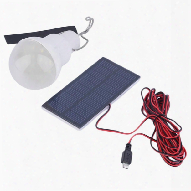Outdoor/indoor Solar Powered Led Lighting System Light Lamp 1 Bulb Solar Panel L Ow-power Camp Night Travel Used 5-6hours
