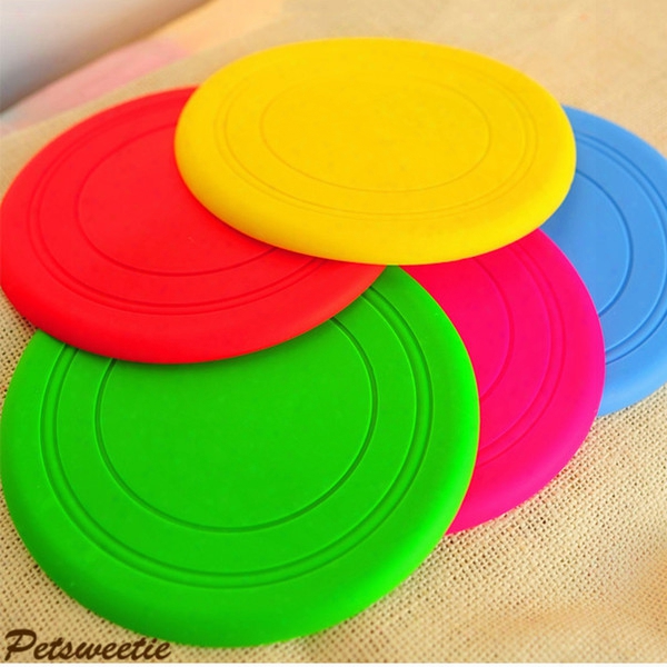 Pet Toys For Dogs Dog Frisbee Multi Colors Soft Toys Throwing Safe Non-toxic Perfect For Pets Outdoor Playing Training