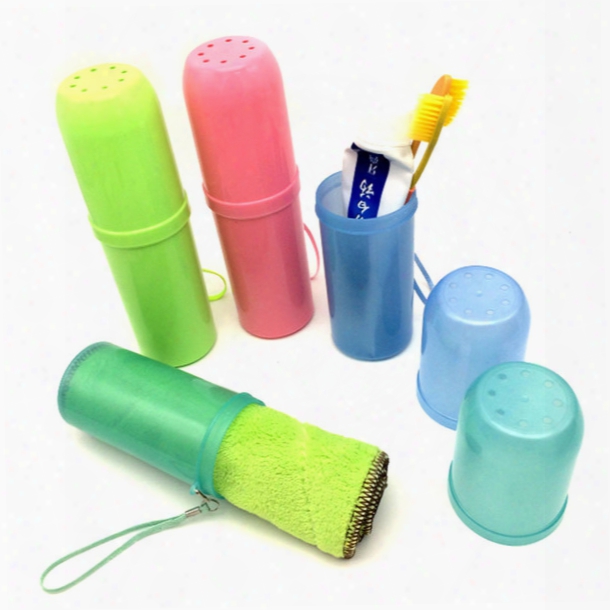 Portable Outdoor Travel Toothbrush Toothpaste Storage Box Wash Cup Bath Towel, Men And Women Travel Essential Must Rinse Cup