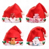 Children between 2-8 years old Christmas Hats Cute Santa Claus Hats Christmas Cosplay Decoratio Caps 4 style christmas gifts