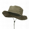 Outdoor Cowboy Sun Hat Wide Brim Bucket Fishing Hats Brushed Cotton Twill Side Snap Chin Cord Summer String Hat
