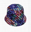 Wholesale-18 Color Summer Fantasy Galaxy Star Bucket Hats for Men Panama Women Fishing Hat Outdoor Sun hat