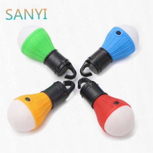 Sanyi New Arrive Camping Light Portable Led Camping Lantern Light Tent Lamp Bulb Outdoor Hanging Lanterns Use 3*aaa Batteries