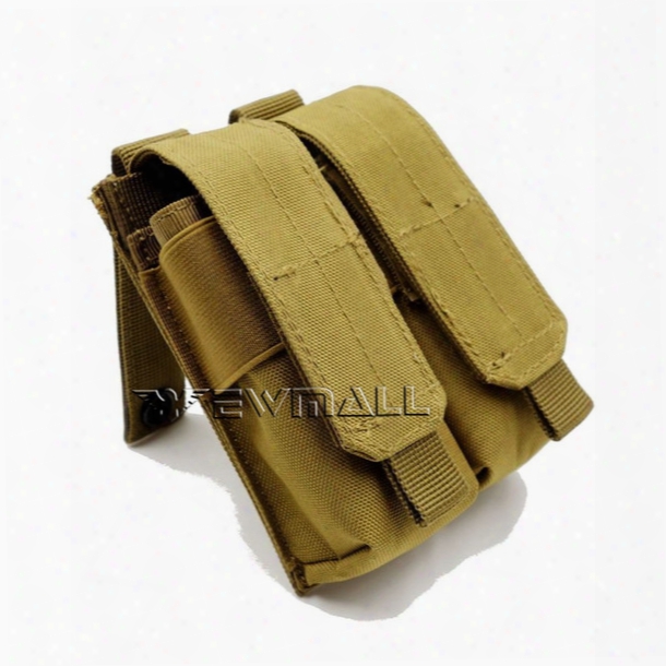 Tactical Molle Clip Double Mag Magazine Pouch Bag Pistol Magazine Pouch Cartridge Clip Tool Pouch For Usug 30 Rd Ak Pistol