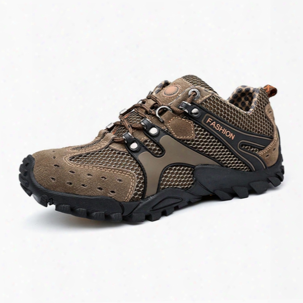 The New Style Of Men Outdoor Mountaineering Walking Shoes Sports Shoes Cortable Travel Anti-skid Wear-resistant Shock Absorption