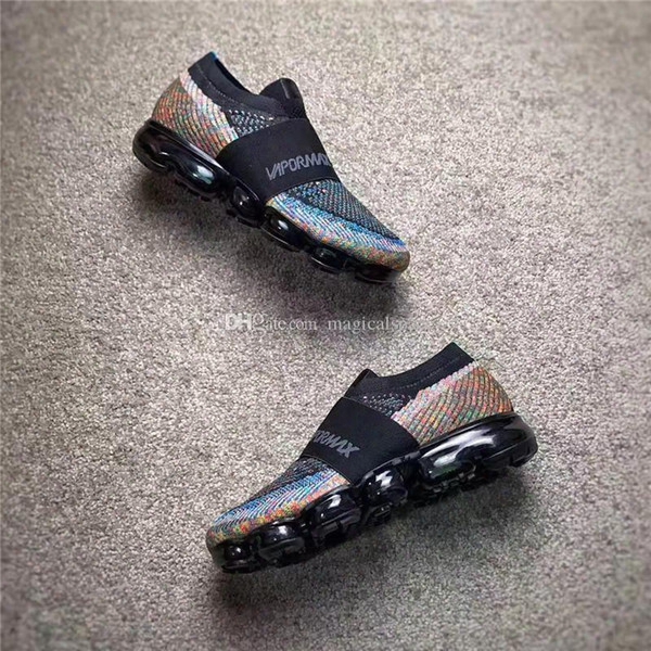 Vapormax Mmulticolor Limited Women Men Running Seakers Original Black And Colorful Outdoor Shoe Fashion Knitting Weaving Shoes With Box