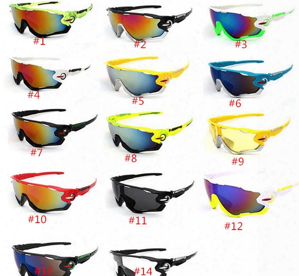 Wholesale Brand New Cycling Eyewear Uv400 Polarized Cycling Glasses Bike Bicycle Glasses Sunglasses Gafas Ciclismo Goggles 14 Colors