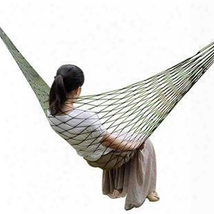 Wholesale Free Shipping High Quality 1 Piece New Nylon Hammock Hanging Bed Mesh Net Outdoor Camping For Single
