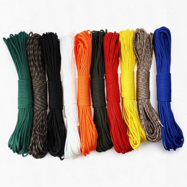 Wholesale-outdoor Multifunctional 7 Core Lanyard Rope 4.5m Umbrella Rope Camping Equipment Emergency Survival Paracord Parachute Cord