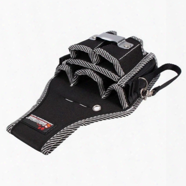 Wholesale-outdoor Working Tool Bags 9in1 Electricians Waist Pocket Tool Belt Pouch Bag Screwdriver Carry Case Holder