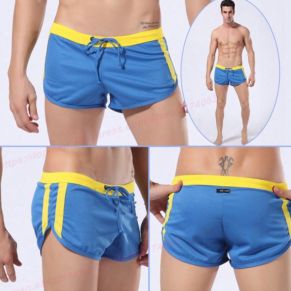 Wj Brand Running Shorts Men Leggings Jogging Crossfit Gym Fitness Sport Athletic Sweat Gay Penis Pouch With Pockets