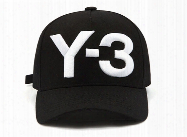 Y-3 Black Men Baseball Hat Women Curved Snapback Strapback Sporrt Golf Hip-hop Caps Adjustable Outdoor Hiking Camping Summer Sun Hats Ppmy