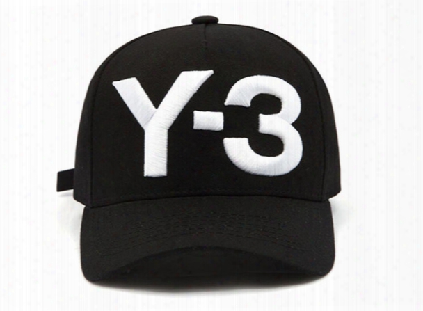 Y-3 Black Men Baseball Hat Women Curved Snapback Strapback Sport Golf Hip-hop Caps Adjustable Outdoor Hiking Camping Summer Baseball Cap Hat