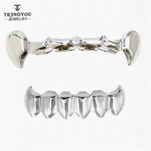 Yiwu Wholesale Hip Hop Body Jewelry Eco-friendly Hot Golden Copper Halloween Teeth Grills For Halloween Gift