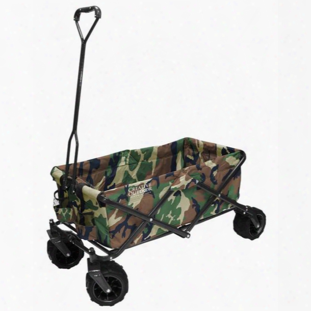 Creative Outdoor Dist. Collapsible Folding Wagon, Camo
