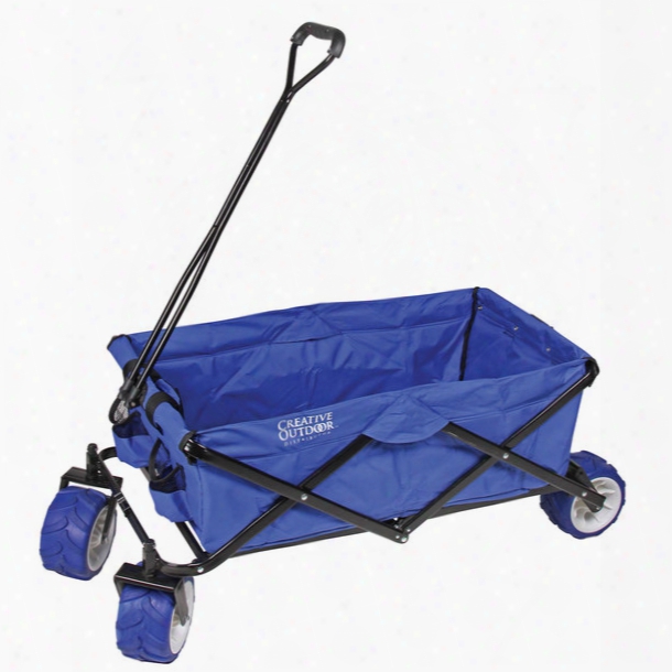 Creative Outdoor Folding Utility Wagon, Blue