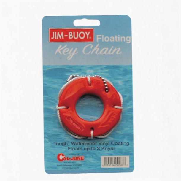 Jim Buoy Key Chain, Life Ring - Orange