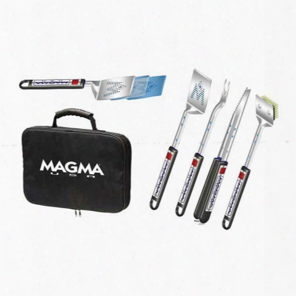 Magma 5-piece Telescoping Stainless-steel Grilling Tool Set