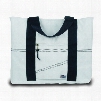 Sailor Bags Large Sailcloth Tote Bag, White/Navy