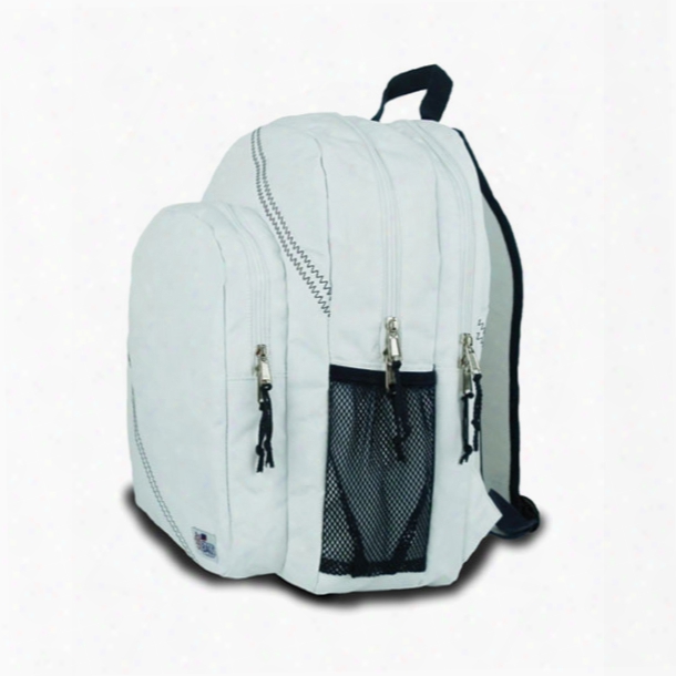 Sailor Bags Sailcloth Backpack White/navy