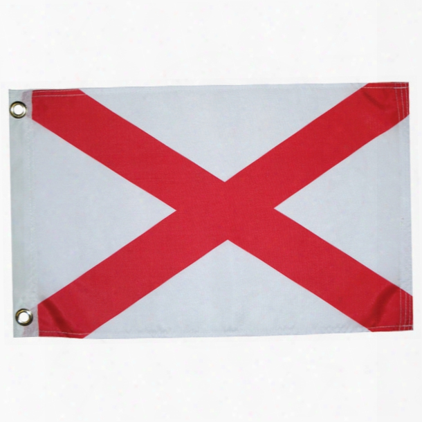 Taylor Made Alabama State Flag, 12" X 18