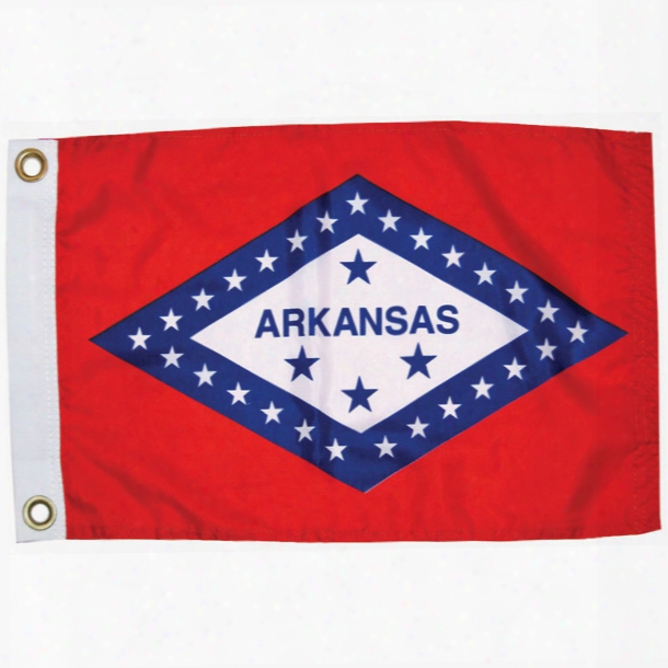 Taylor Made Arkansas State Flag, 12" X 18