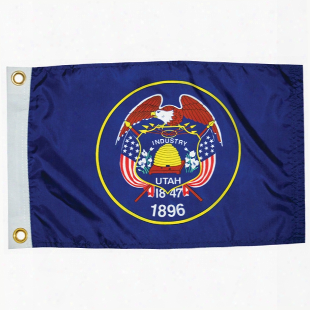 Taylor Made Utah State Flag, 12" X 18