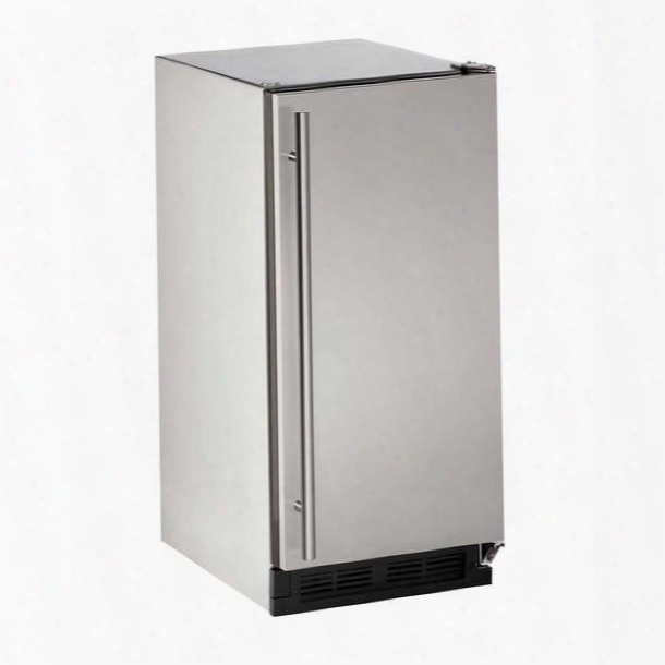 U-line 15" Stainless Outdoor Crescent Ice Maker