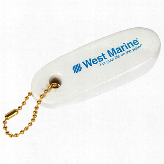 West Marine Floating Key Chain, White