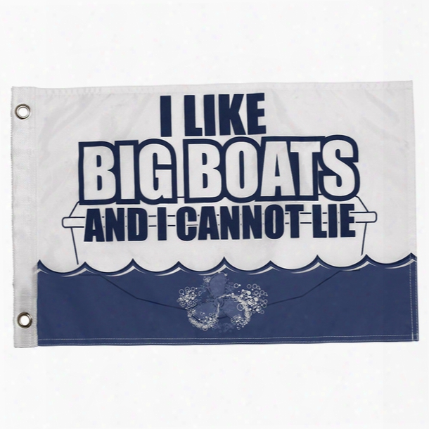 West Marine I Like Big Boats Nvoelty Flag