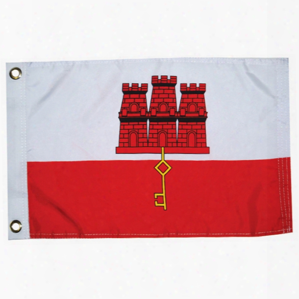 Taylor Made Gibralter Courtessy Flag, 12" X 18