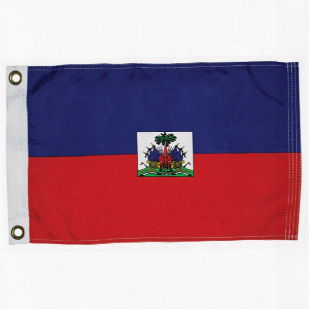 Taylor Made Haiti Civil Courtesy Flag, 12" X 18
