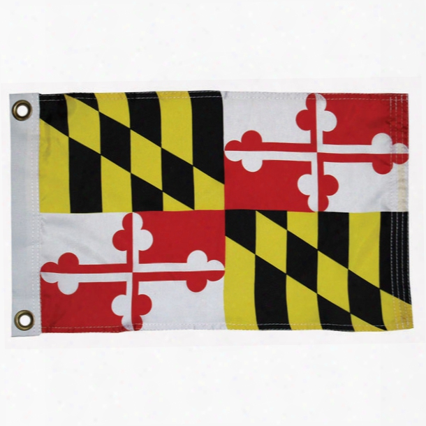 Taylor Made Maryland State Flag, 12" X 18