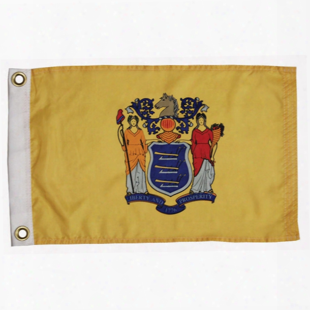 Taylor Made New Jersey State Flag, 12" X 18