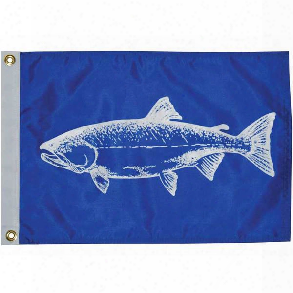 Taylor Made Salmon Novelty Flag, 18"l X 12"w