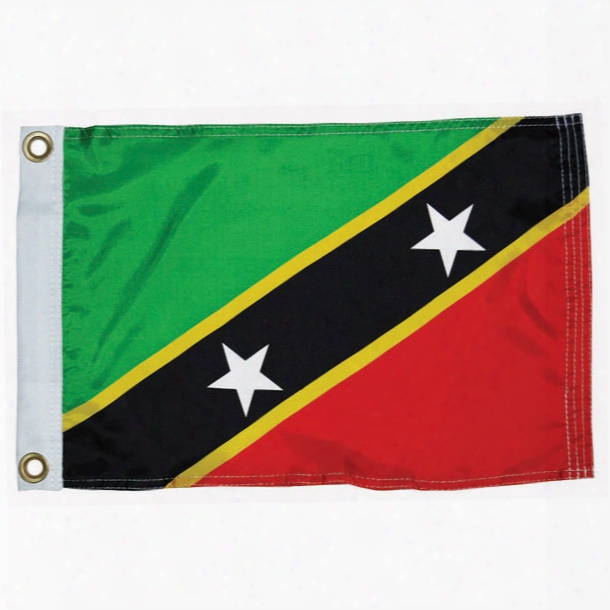 Taylor Made St Kitts Courtesy Flag, 12" X 18