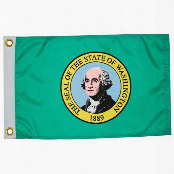 Taylor Made Washington State Flag, 12" X 18