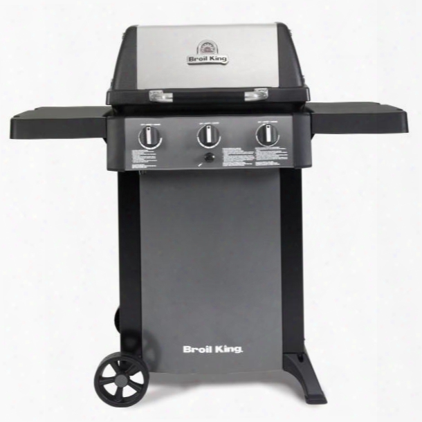 814154 Gem 320 Liqyid Propane Gas Grill With 3 Burners 24000 Btu Main Burner Output 295 Sq. In. Cooking Area Three Stainless Steel Dual-tube Burners In