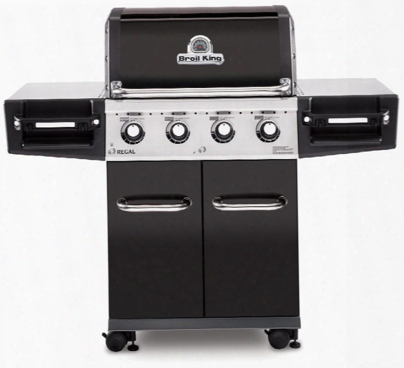 956217 Regal S420 Pro Gas Grill With 4 Burners 50000 Btu Main Burner Output 500 Sq. In. Cooking Area Four Stainless Steel Dual-tube Burners And Stainless