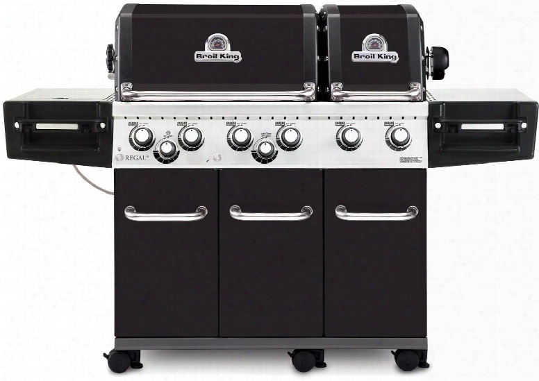 957247 Regal Xl Pro Natural Gas Grill With 6 Burners 60000 Btu Main Burner Output 750 Sq. In. Cooking Area 10000 Btu Side Burner 15000 Btu Rotisserie