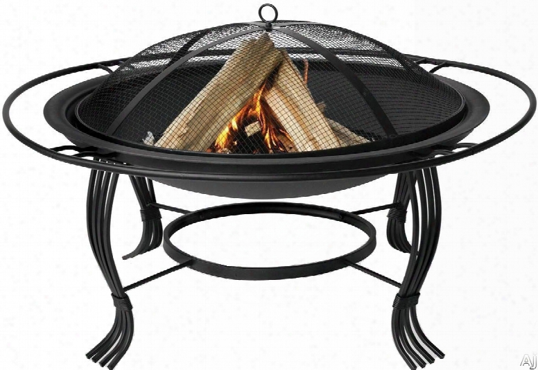 Blue Rhino Wad1050sp Outdoor Firebowl Wood Burning Fire Pit With Barrier Ring In Black