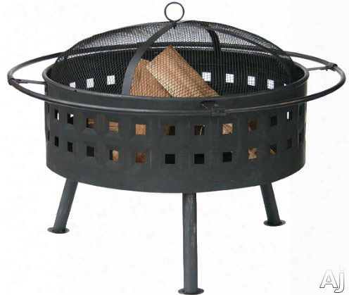 Blue Rhino Wad997sp Outdoor Firebowl Wood Burning Fire Pit With Lattice Design In Aged Bronze