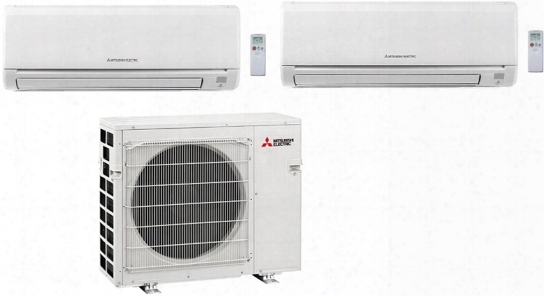 Dual Zone Mini Split Air Conditioner System With 33000 Btu Cooling Capacity One 15k Btu And One 18k Btu Indoor Units And Outdoor